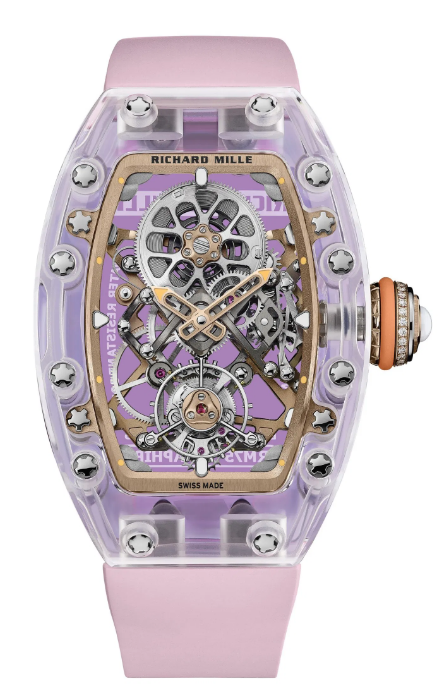 Review Richard Mille RM 75-01 Flying Tourbillon Sapphire Pink Copy Watch